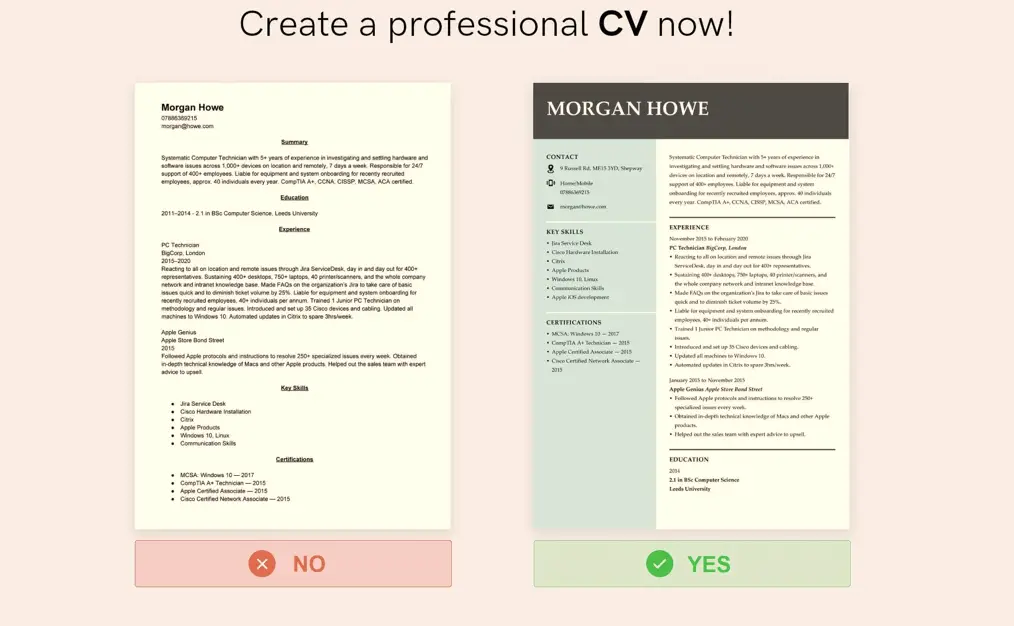 How to Write a CV