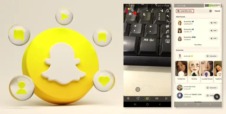 Unlock the Butterflies Lens on Snapchat