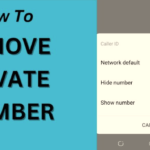 How to Remove Private Number